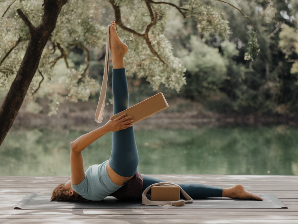 Quelle routine de yoga du soir avec bloc et sangle pour dormir profondément en 30 minutes