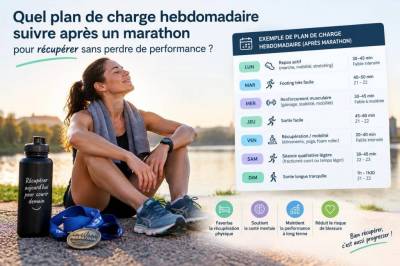 Quel plan de charge hebdomadaire suivre après un marathon pour récupérer sans perdre de performance